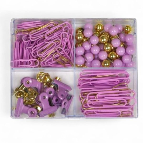 Set Clips & Pins Grande Colores Pastel
