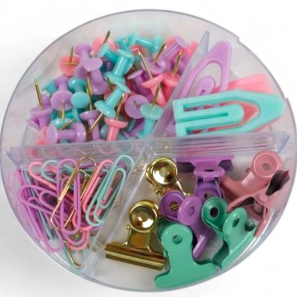 Set Pins & Clips Arcoiris Grande