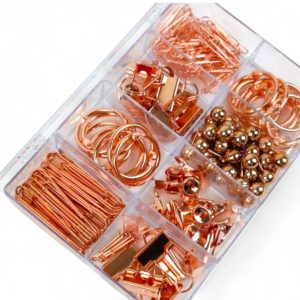Set Clips & Pins Grande Oro Rosa