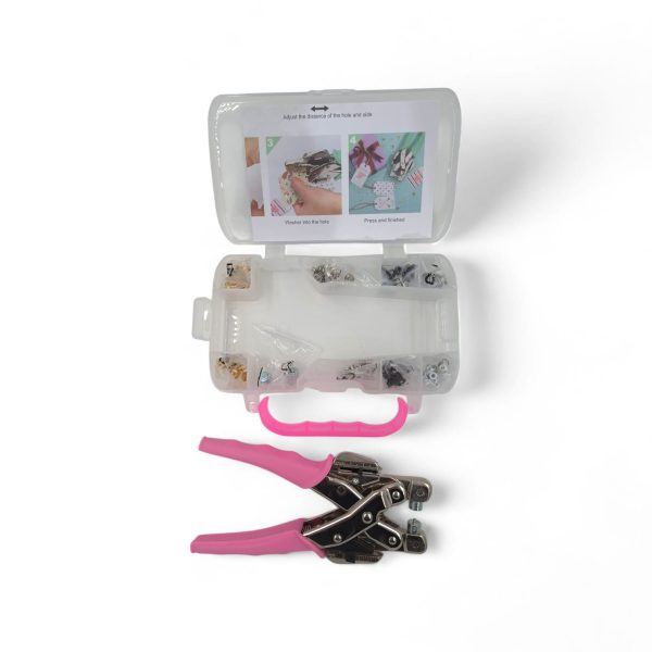 Cropadile Perforadora de Ojales con Estuche + 160 Ojales