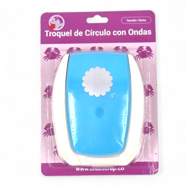 Troqueladora de Círculo con Ondas (10cms)