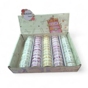 Caja Cintas Washi Surtido Foil x60 Unds