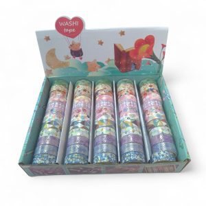 Caja Cintas Washi Surtido Foil x60 Unds