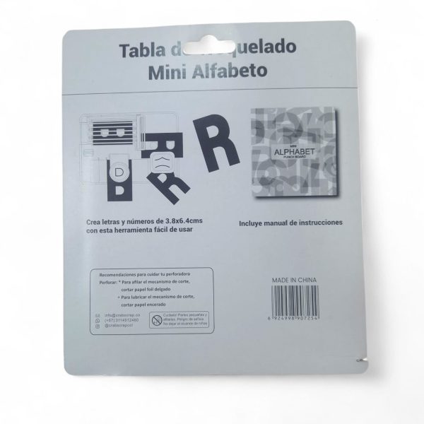 Tabla de Troquelado Mini Alfabeto