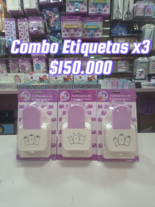 Combo Etiquetas x3