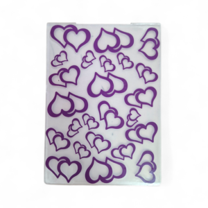 Plantilla de Texturizado Corazones 105x148mm