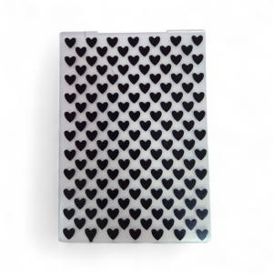 Plantilla de Texturizado Mini Corazones 105x148mm
