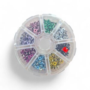 Set Ojales 3mm x400 Unidades (8 Colores)