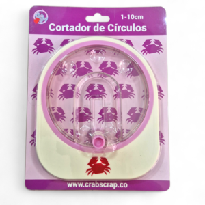 Cortador de Círculos 1-10cms Crab Scrap - Rosado